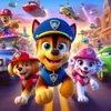 Equipo de Patrulla Fronteriza Fondo de Cumpleaños Fiesta de Perros Paw Patrol Decoración Pancarta Escenario Accesorios Bandera