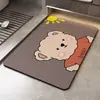 Alfombrilla de Baño, Alfombrilla Antideslizante para Entrada de Baño, Alfombrilla Absorbente de Tierra de Diatomeas, Alfombra Doméstica de Dibujos Animados de Secado Rápido