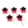 Pintura en Aerosol Acrílica de 16 mm Goteando Agujero Grande Estrella de Cinco Puntas Pulsera Colgante Hecha a Mano DIY Materiales para Accesorios de Joyería