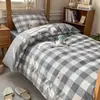 2026 Nuevo Modelo Juego de Ropa de Cama de Tres Piezas 100% Algodón para Dormitorio Estudiantil, 0.9 Algodón Puro para Cama de Dormitorio, Funda de Edredón Individual, Sábana Ajustable, Ropa de Cama