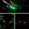 Pegatinas Luminosas Ojo de Diablo, Calcomanías Ojo de Gato, Pegatinas Luminosas Creativas Personalizadas para la Noche, Pegatinas Impermeables para Motocicleta Eléctrica