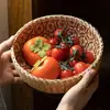 Cesta de bambú importada de Vietnam cesta tejida a mano cesta de almacenamiento cesta de frutas cesta decorativa para el hogar decoración cesta de almacenamiento para la cocina