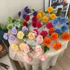 5 Rosas de Ángel Artificiales para Decoración de Boda, Accesorios para Fotos, Flores Falsas para Arreglos Florales de Mesa de Comedor en Casa