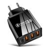 Novo Carregador de Celular Multi-USB + PD Tipo-C Transfronteiriço com Interface de Padrão Europeu, Americano e Britânico Cabeça de Carregamento de Viagem