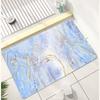 Alfombrillas Absorbentes para Suelo de Baño de Barro Diatómico y Mármol, Alfombrillas Antideslizantes para Pies Domésticas, Alfombrillas de Secado Rápido para Puerta de Inodoro