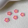 Caliente Lindo Dibujo Animado Goteo de Aceite Sonriente Girasol Arte de Uñas Joyería DIY Accesorios para Aretes Decoración de Uñas en Vivo