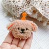 Broche de cachorro rizado, accesorio para el cabello, bufanda, ropa, sombrero de dibujos animados, decoración DIY.