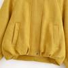 Moda Versátil Suelta Casual Otoño 2025 Chaqueta de Gamuza Jengibre con Solapa 6318237