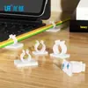 Organizador de Cables Autoadhesivo Tipo Q, Organizador de Cables Fijo sin Taladro, Clip de Fijación de Cables, Clip de Gestión de Cables