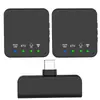 Em Estoque, Entrega Rápida, Microfone de Lapela Quadrado com Clipe e Redução Inteligente de Ruído, Omnidirecional, Microfone Integrado para Múltiplos Dispositivos