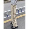 Calça Masculina de Verão com Listras Laterais Estilo Americano, Secagem Rápida, Cargo, Tendência, Corte Reto, Casual Esportiva