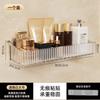 Estante de Almacenamiento para Baño, Estante Perforado para Pared de Baño y Tocador, Estante de Almacenamiento para Cosméticos y Gel de Ducha Montado en la Pared del Lavabo