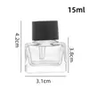 Em estoque Frasco Spray de Pressão Contínua 10ml Frasco de Perfume Frasco para Decantar Perfume Frasco de Gargalo de Perfume de Vidro Transparente