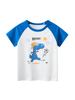 27Niños Dibujos Animados Dinosaurio Niños Camiseta de Manga Corta 2026 Verano Nuevo Venta al por Mayor Estilo Coreano Ropa para Niños para Niños