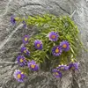 Nuevo Producto Césped Acuático Artificial de 5 Picos Girasol Arreglo Floral de Boda Accesorios Fila de Flores de Plástico Decoración de Boda Fabricante de Flores Venta al por Mayor