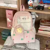 Mochila Exterior Nueva 2026 para Estudiantes de Secundaria, Estilo Coreano Gran Capacidad Bloque de Color Ligera Mochila de Estrellas para Niñas