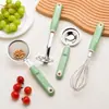 Ferramentas Suplementares para Comida de Bebê Peneira com Filtro para Assar Escorredor de Bebê Cozinha Doméstica Batedor de Ovos Conjunto Separador de Clara de Ovo