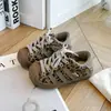 Zapatillas casuales para niños 2026 otoño e invierno de moda versátiles nuevas con estampado de leopardo puntera de concha para niños zapatillas resistentes a la suciedad para niñas
