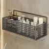 Suporte de Papel Higiênico de Parede sem Furos Porta-Objetos Acima do Vaso Sanitário Banheiro Caixa de Papel Higiênico Doméstico Prateleira de Armazenamento de Papel Higiênico