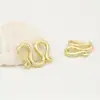 Accesorios DIY Hebilla de Cobre Puro Chapado en Oro Real de 14K Hebilla de Joyería Estilo Coreano Conector de Collar Pulsera Hecho a Mano