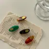 Accesorios para el cabello acrílicos simples Clip pequeño para cabello suelto para mujer Clip para flequillo lateral Tarjeta para el cabello de alta calidad Clip pequeño ámbar