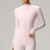 Jaqueta de Yoga de Manga Longa Outono Inverno Feminina Secagem Rápida Slim Fit Valorizadora Roupas Fitness Corrida Caminhada Esporte Cardigan Top