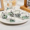 Fofo Panda Óleo Fute Garrafa Decorações de Mesa Acessórios Chaveiro Acrílico Pingente de Bolsa Pequeno Presente Atacado