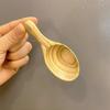 Cuchara pequeña de madera directa de fábrica mango corto cuchara para leche cuchara para té cuchara para condimentos cuchara para sal 8*3.5CM cuchara mini