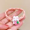 Babero colorido anillo para el cabello de animal pequeño lindo corazón de niña dulce estudiante banda de goma cuerda para el cabello accesorios para el cabello chaqueta de cuero pequeña para novio