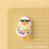Accesorios de pegamento de crema de dibujos animados de patito amarillo colorido, materiales creativos para hebillas de zapatos con agujeros, accesorios de resina, accesorios para joyería DIY
