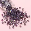 Cuentas de vidrio doméstico de 4 mm para arroz, doble color aurora, cuentas de doble punta, hilo de oro, cuentas hechas a mano para pulsera DIY, accesorios de material