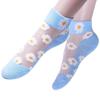 Calcetines finos de margarita pequeños de verano calcetines invisibles de seda de vidrio calcetines de tobillo cortos calcetines de cristal calcetines invisibles transparentes para mujer fabricantes
