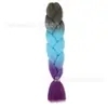 Fibra química de tres colores, cuatro colores, cinco colores, degradado, seda de alta temperatura, trenza grande, trenza jumbo, trenza burbuja, material para trenzas de cabello