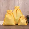 Bolsa de Lino de Color Sólido Bolsillo Tipo Paquete Bolsa de Lino Joyería Bolsa para Joyería Bolsa de Empaque para Joyería Bolsa de Imitación de Lino Bolsa de Almacenamiento