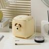 Lixeira de Mesa Tipo Prensa para Escritório, Estilosa com Tampa, Lixeira Mini Criativa e Fofa, Abertura com Um Toque
