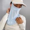 Ângulo dos olhos Máscara de protetor solar Máscara feminina pescoço pendurado Orelha Sombra Proteção UV à prova de poeira respirável orelha pendurada frio