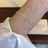 Pulseira de Contas de Pérola Extremamente Pequena Moda Feminina Personalizada Estilo Ins Luxo Leve Design de Nicho Senso Requintada Joia de Mão