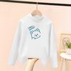 Camiseta básica de otoño e invierno para niña, nueva camiseta de terciopelo para niño, manga larga, estilo occidental, body interior para bebé, cuello alto medio