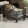 Gabinete de baño debajo del estante de almacenamiento inodoro con ruedas detergente para ropa carrito pequeño lavabo debajo de la cesta de almacenamiento cesta de ropa sucia móvil