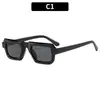 Nuevas Gafas de Sol Cuadradas Retro de Moda Tendencia Personalidad Europea y Americana Fotografía Callejera Viajes al Aire Libre Protección Solar Gafas de Sol Transfronterizas