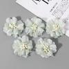 Organza Flores Artificiales Tridimensionales Accesorios para Ropa Materiales y Piezas DIY Flores de Gasa Adornos para el Cabello Hanfu Flores Decorativas