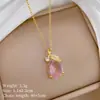 [Aço Titânio] Cobre Micro-incrustado Amor Moda Luxo Leve Elegante Deslumbrante Colar de Diamante Corrente de Clavícula Versátil para Mulheres Aço Titânio