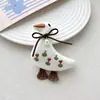Accesorios de Tela con Bordado de Pájaro y Lazo Rellenos de Algodón de Dibujos Animados para Ropa, Zapatos y Calcetines DIY, Accesorios para Equipaje, Accesorios para Fundas de Teléfono Móvil