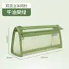 Bolsa para Lápices de Malla Transparente Doble Capa para Niños, Hombres y Mujeres 2024 Nueva Bolsa de Papelería Grande de Alta Calidad de Color Simple