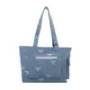 Bolsa de Ombro Tote Jeans Estampada Transfronteiriça 2026 com Laço Bordado de Grande Capacidade Nova Casual para o Dia a Dia Moda