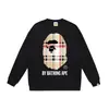 Comercio exterior transfronterizo marca de tendencia estilo japonés BAPE cabeza de tiburón estampado de letras unisex sudadera con cuello redondo colección