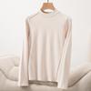 Camiseta Interior Térmica de Felpa Nueva Colección de Invierno para Mujer, Manga Larga Cepillada Talla Grande Línea Espiga Camiseta Interior para Mujer Fabricante
