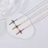 100 Idiomas Te Amo Collar de Proyección Nuevo Forma de Corazón Cadena para Clavícula Cruzada Collar de Pareja de Exportación Regalo