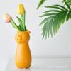 Estilo europeu- criativo urso de cerâmica vaso decoração corredor armário de tv sala de estar desktop tulipa vaso atacado