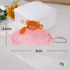 Pente Mini de Acetato Estilo Coreano Ins com Estampa de Leopardo Pingente Versátil Fofo Laço Coelho Decoração Pingente de Bolsa